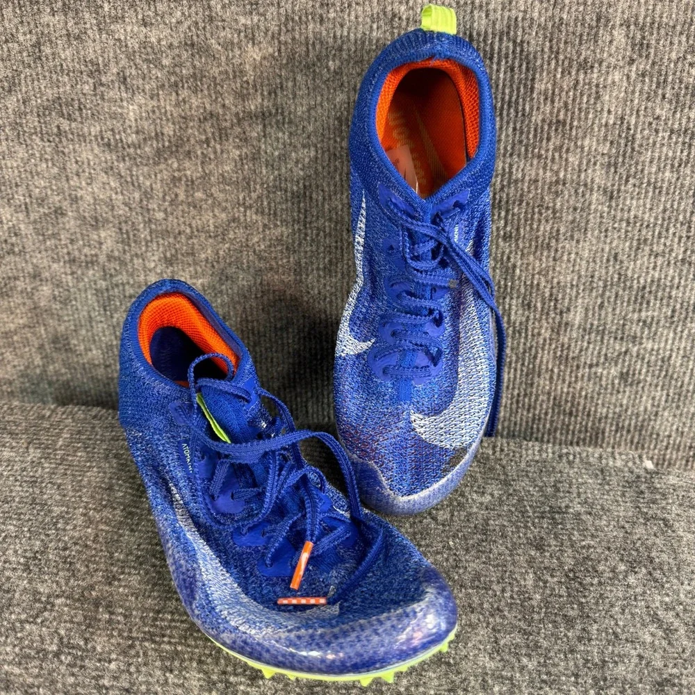 Nike Air Zoom Victory Track Spikes Blue Lime Green Racing Shoes CD4385-400
